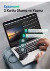 USB 3.0 TF SD Kart Okuyucu, Siyah