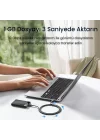 USB 3.0 to Type-C 60W 10Gbps Data ve Şarj Kablosu 50 CM