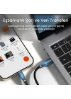 USB 3.0 to Type-C 60W 10Gbps Data ve Şarj Kablosu 50 CM