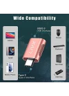 USB 3.0 To Type-C Çevirici Dönüştürücü OTG Adaptör Rose Gold OTGRG