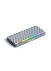 USB 3.2 Gen2 Type C - M.2 NVMe & SATA SSD RGB LEDLİ Disk Kutusu (DK-AC-DSEM5)