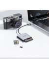 USB 3.2 ve Type-C 3ü 1 Arada SD/CF/TF Micro SD Hafıza Kart Okuyucu