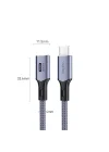 USB 4.0 E-Mark 240W 40Gbps Thunderbolt 4 8K 60Hz Type-C Uzatma Kablosu 1 Metre