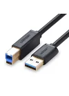 USB-A 3.0 & USB-B 3.0 Yazıcı Kablosu, 1 Metre, Siyah