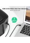 USB-A 3.0 & USB-B 3.0 Yazıcı Kablosu, 1 Metre, Siyah