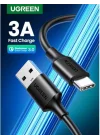 USB-A & USB-C Şarj ve Data Kablosu, 2 Metre, Siyah
