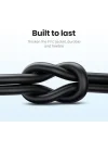 USB-A & USB-C Şarj ve Data Kablosu, 2 Metre, Siyah