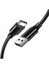 USB-A & USB-C Şarj ve Data Kablosu, 2 Metre, Siyah