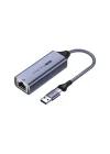 USB-A ve Type-C 2.5G Gigabit Ethernet Dönüştürücü Adaptör
