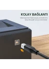 USB B Printer Tarayıcı Yazıcı Data Kablosu 5 Metre