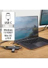 USB-C 3.1 Adaptör,2xUSB-A,1xUSB-C,1xHDMI,1xEtherne