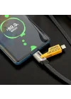 USB C DÜZ ÖRGÜLÜ HASIR AAA KALİTE 4 ü 1 arada 65/27 W 2 TO 2 FLAT FAST WIRE CABLE PD USB TYPE C İOS 4 LÜ ŞARJ KABLOSU VE VERİ AKTARIM DATA KABLO TÜM CİHAZLAR İÇİN GENİŞ UYUMLULUK HAYAT KURTARIR