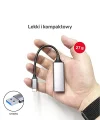 USB-C Gigabit Ethernet Adaptörü │ USB tip C RJ45 LAN Ethernet 10/100/1000 Mbps Dönüştürücü│ USB 3.0 5 Gbps │ Alüminyum, Kablo 12 cm │ Neztweradapter Win, Mac, Linux│Plug&Play