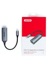 USB-C Gigabit Ethernet Adaptörü │ USB tip C RJ45 LAN Ethernet 10/100/1000 Mbps Dönüştürücü│ USB 3.0 5 Gbps │ Alüminyum, Kablo 12 cm │ Neztweradapter Win, Mac, Linux│Plug&Play