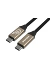 USB C Hızlı Şarj ve Görüntü Kablosu, USB 3.2 GEN2 Standart 20G Bandwith, Thunderbolt 4/3 uyumluluk, 4K 60Hz Çözünürlüğüne kadar destekler, 5A 20V, 100W Şarj Gücü 2 Metre