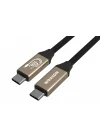 USB C Hızlı Şarj ve Görüntü Kablosu, USB 3.2 GEN2 Standart 20G Bandwith, Thunderbolt 4/3 uyumluluk, 4K 60Hz Çözünürlüğüne kadar destekler, 5A 20V, 100W Şarj Gücü 2 Metre