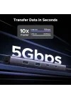 USB C Hub USB C/USB A Port, 4k 60Hz HDMI, PD 100W, Ethernet, SD/TF Card Slots Adapter