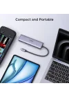 USB C Hub USB C/USB A Port, 4k 60Hz HDMI, PD 100W, Ethernet, SD/TF Card Slots Adapter