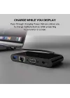USB-C Multimedia Adaptörü (VGA, 4K HDMI, USB 3.0, Ethernet Bağlantı Noktalı USB-C Hub) MacBook Pro, iPad Pro, Surface Pro, Chromebook ve daha fazlası için 100 W Doğrudan İletimli Güç