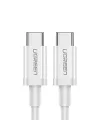 USB C to USB C 3A Hızlı Şarj ve Data Kablosu Beyaz 50 CM