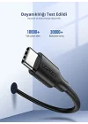 USB C to USB C 3A Hızlı Şarj ve Data Kablosu Beyaz 50 CM