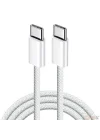 USB-C to USB-C Hızlı Şarj Kablosu Type-C 60W PD, 1m Örgülü Şarj Kablosu; iPhone 15 16 17 Pro Max, Samsung S24 S23 Ultra, iPad Pro ve USB-C Cihazlarla Uyumlu - Bydiz