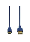 USB-C - USB-A 0.75 Metre USB Kablo, Mavi