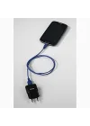 USB-C - USB-A 0.75 Metre USB Kablo, Mavi