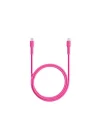 USB-C - USB-C 120cm 60W PD/QC Hızlı Şarj/Data Kablosu Neon 2DK59N (Neon Pembe)