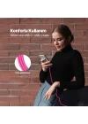 USB-C - USB-C 120cm 60W PD/QC Hızlı Şarj/Data Kablosu Neon 2DK59N (Neon Pembe)