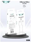 USB-C - USB-C 45Watt PD TYPE-C PD/QC Hızlı Şarj/Data Kablosu Beyaz Hızlı Şarj & Data Kablosu,1Metre