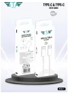USB-C - USB-C 45Watt PD TYPE-C PD/QC Hızlı Şarj/Data Kablosu Beyaz Hızlı Şarj & Data Kablosu,1Metre