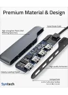 USB C - USB Hub 4 Bağlantı Noktası, Tip C - USB 3.0 Hub, USB C - USB Adaptörü (USB 2.0), Thunderbolt 3 - USB Hub Thunderbolt 4 MacBook Pro, iPad Pro, iMac, Surface ile Uyumlu