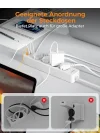 USB C ve 2 USB A ile 4 Yollu Çoklu Priz, 7si 1 Arada Çoklu Priz Uzatma Kablosu 2M, Anahtarlı Çoklu Fiş, 3600W Dağıtım Prizi Çoklu Priz, USBli Çoklu Priz