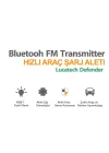 USB Flash + Hafıza Kart Uyumlu FM Transmitter - Araç Şarjı ve Bluetooth Kiti