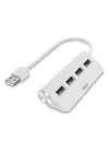 USB Hub, 4 Ports, USB 2.0, 480 Mbit/s, beyaz