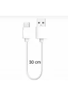 Usb ios Kablo 30 Cm Şarj ve Data Kablosu 18W 3.1 Amper Hızlı Şarj Kablosu carplay Qc3.0 (type c android)