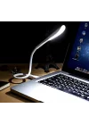 USB lamba, kısılabilir USB ışık, 2,8W esnek klavye ışığı, PC bilgisayar için, 14 LED inci, 3 kademeli ayarlanabilir parlaklık, açma/kapama dokunmatik şalteri, D10 USB LED (Beyaz)