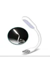 USB LED Lamba Katlanabilir Notebook Kitap Okuma Klavye Aydınlatma beyaz