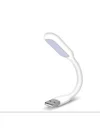 USB LED Lamba Katlanabilir Notebook Kitap Okuma Klavye Aydınlatma beyaz