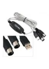 Usb midi kablo usb 2 x 5 pin midi kablo 5 pin midi kablo usb çevirici