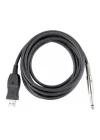 USB to 6.3 mm Çivi Jack Gitar Saz Bağlantı Kablosu usb amfi kablo