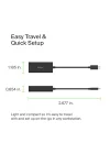 USB Type-C 2.5 GB Ethernet Adaptörü, USB, Thunderbolt 3 ve 4, LAN Ağ Adaptörü, MacBook Pro/Air, iPad Pro, XPS, Surface ve Diğer USB-C Aygıtlarıyla Uyumlu