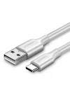 USB Type-C Şarj ve Data Kablosu, 1 Metre, Beyaz