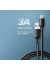 USB Type-C Şarj ve Data Kablosu, Siyah, 1.5 Metre