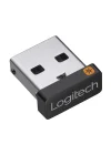 USB-Unifying alıcısı, 2,4 GHz kablosuz teknoloji, USB bağlantısı kablosuz fare ve klavye, PC/Mac/Laptop gibi tüm Unifying cihazlarıyla uyumlu, siyah