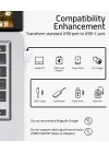 USB - USB C Adaptörü 4 Paket, Tip C Dişi - USB Erkek Dönüştürücü Güç Şarj Kablosu Adaptörü MagSafe Apple Watch Serisi 10/SE/Ultra 2 iPhone 17 E Air Pro Max AirPods Pro ile Uyumlu, Beyaz