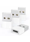 USB - USB C Adaptörü 4 Paket, Tip C Dişi - USB Erkek Dönüştürücü Güç Şarj Kablosu Adaptörü MagSafe Apple Watch Serisi 10/SE/Ultra 2 iPhone 17 E Air Pro Max AirPods Pro ile Uyumlu, Beyaz