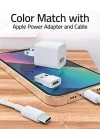 USB - USB C Adaptörü 4 Paket, Tip C Dişi - USB Erkek Dönüştürücü Güç Şarj Kablosu Adaptörü MagSafe Apple Watch Serisi 10/SE/Ultra 2 iPhone 17 E Air Pro Max AirPods Pro ile Uyumlu, Beyaz