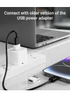 USB - USB C Adaptörü 4 Paket, Tip C Dişi - USB Erkek Dönüştürücü Güç Şarj Kablosu Adaptörü MagSafe Apple Watch Serisi 10/SE/Ultra 2 iPhone 17 E Air Pro Max AirPods Pro ile Uyumlu, Beyaz